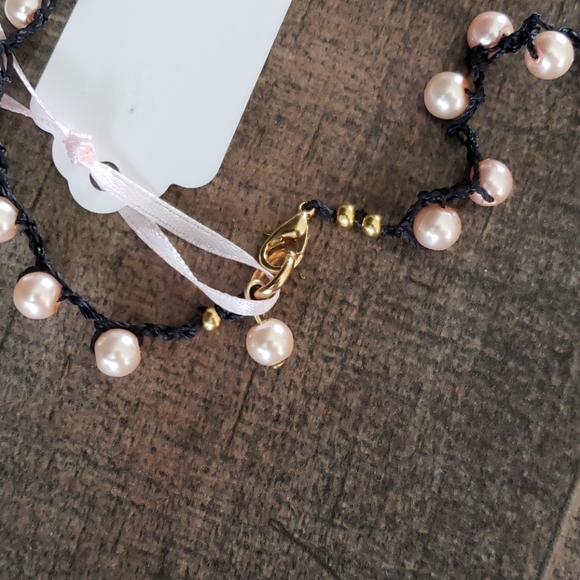 Crochet Pearl Choker - Picture 4 of 4